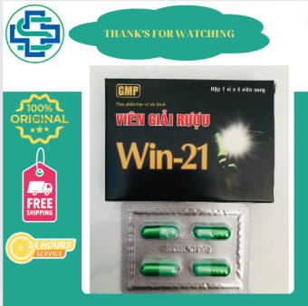 Viên giải rượu WIN 21 giảm tác hại rượu bia lên gan, hỗ trợ giải độc gan, giảm mệt mỏi do say rượu bia