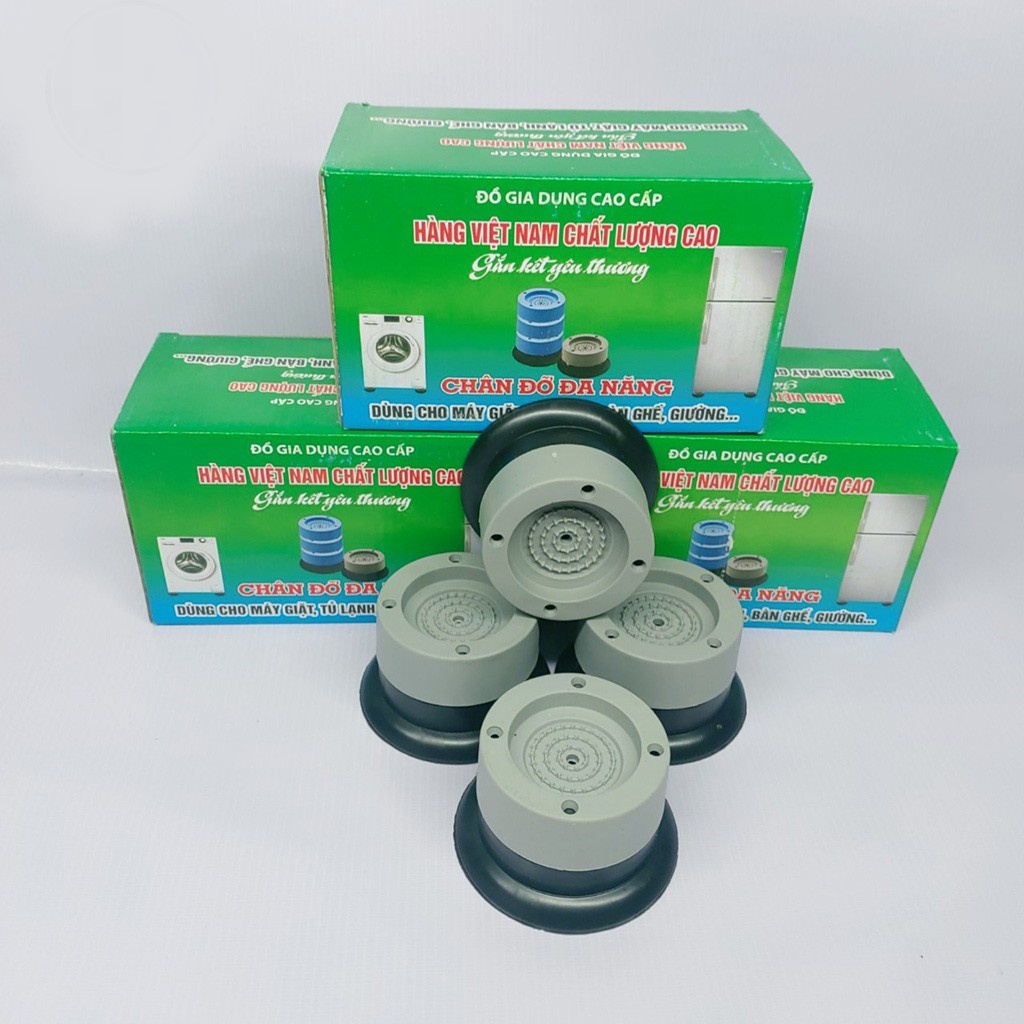Bộ 4 chân đế chống rung chân đỡ đa năng, chống rung lắc máy giặt mẫu mới 2023