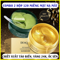 [COMBO 2 HỘP] GỒM 120 Miếng Mặt Nạ Mắt BIOAQUA Chiết Xuất Tảo Biển Vàng 24k Ốc Sên – Giúp Giảm Thâm Mắt Bọng Mắt Dưỡng Ẩm Cho Đôi Mắt Sáng Rạng Ngời