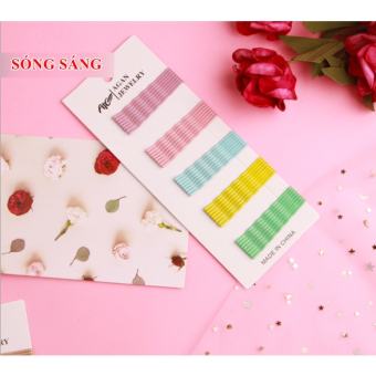 Set Kẹp tóc - Kẹp tăm nhiều màu sắc (40 chiếc/vỉ)