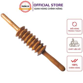 Cây lăn lưng massage bằng gỗ, dụng cụ mát xa cơ thể chăm sóc sức khoẻ