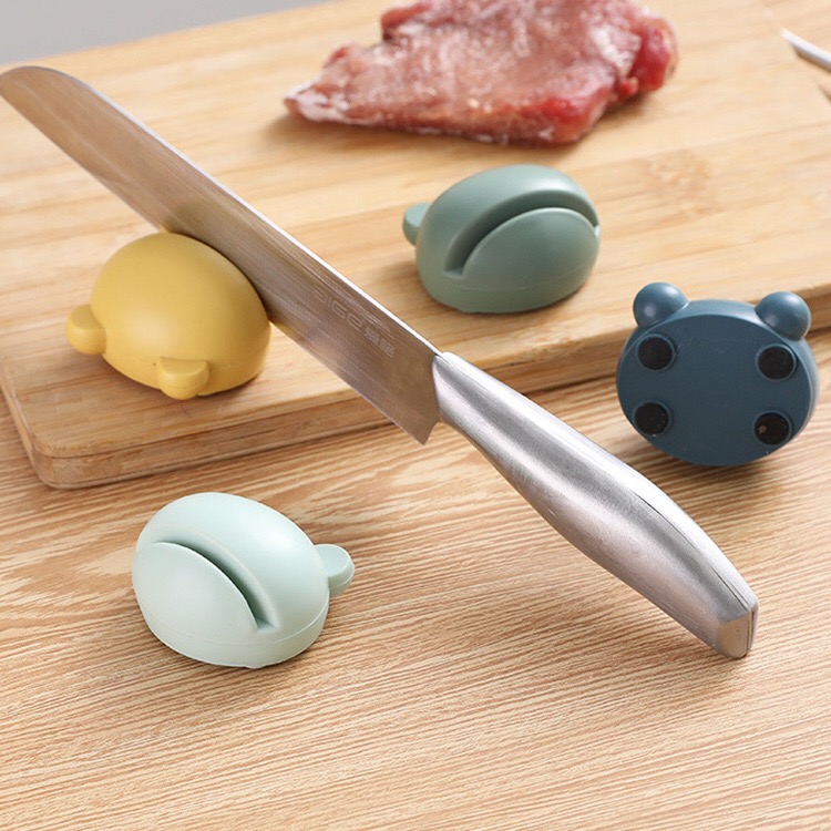 Đá mài dao kéo mini hình ếch/ dụng cụ mài dao kéo hình ếch dễ thương