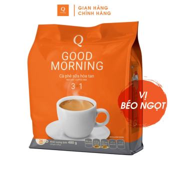 Cà Phê Sữa Uống Liền Hoà Tan Goodmorning (Bịch 24 Gói X 20Gr) Trần Quang