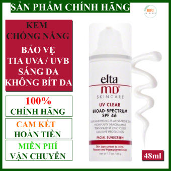 Elta md Xách Tay] Kem Chống Nắng Elta MD UV Clear Broad-Spectrum SPF 46 (Không màu