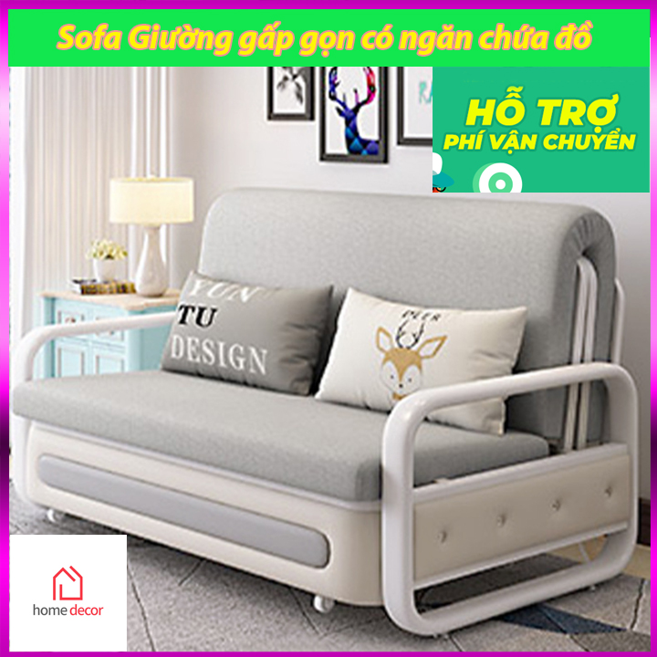[1m5x1m9] Giường Sofa Gấp Gọn Thông Minh Thành Ghế Sofa – Giường Ngủ Thông Minh 2 Trong 1
