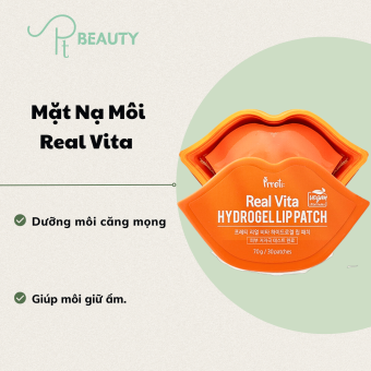 Mặt Nạ Dưỡng Hồng Môi Prreti Real Vita Hydrogel Lip Patch 30 miếng - Hàn Quốc