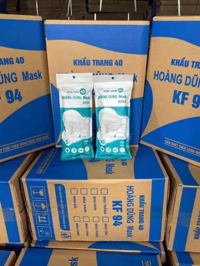 Thùng 300 cái khẩu trang 4D KF94 Hoàng Dũng mask