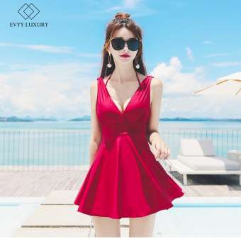 Đồ bơi liền mảnh dáng váy kín đáo đệm dày nâng ngực