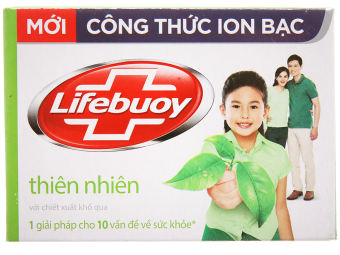 1 thùng (72 cục) xà bông Lifebuoy thiên nhiên 90g màu xanh lá