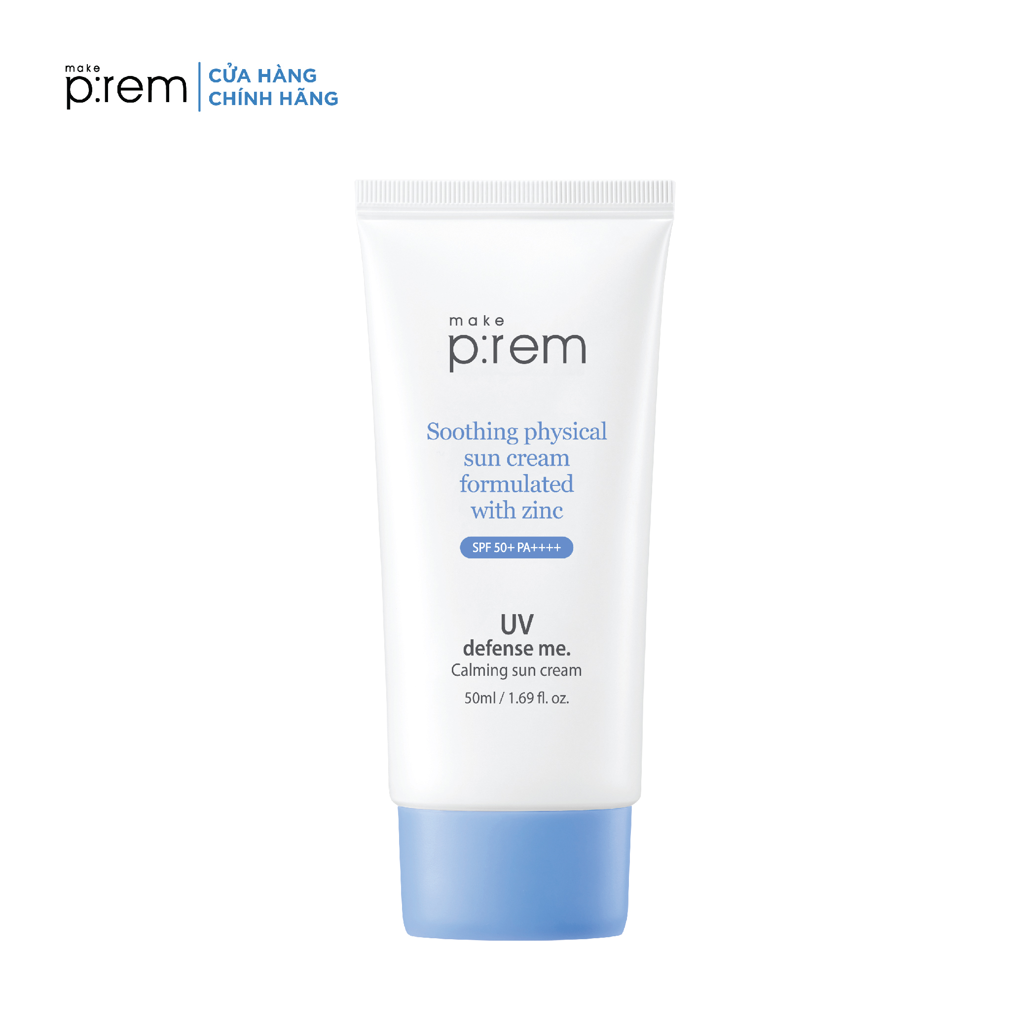 Kem chống nắng vật lý MAKE P:REM UV defense me. Calming sun cream
