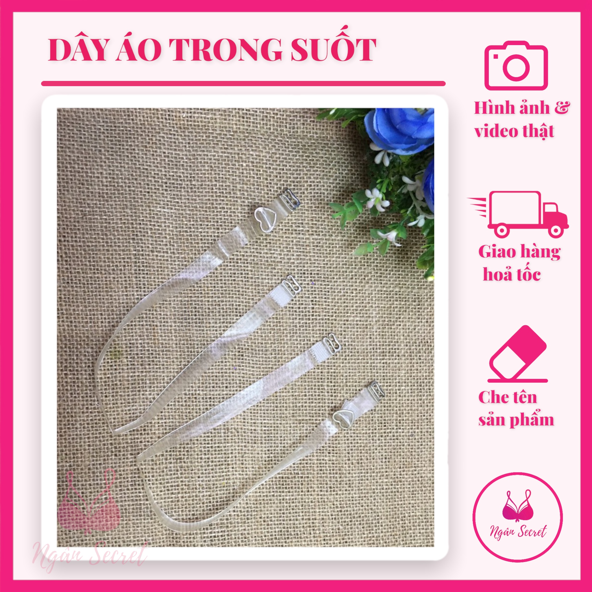 [HCM]Dây áo ngực trong suốt giá rẻ