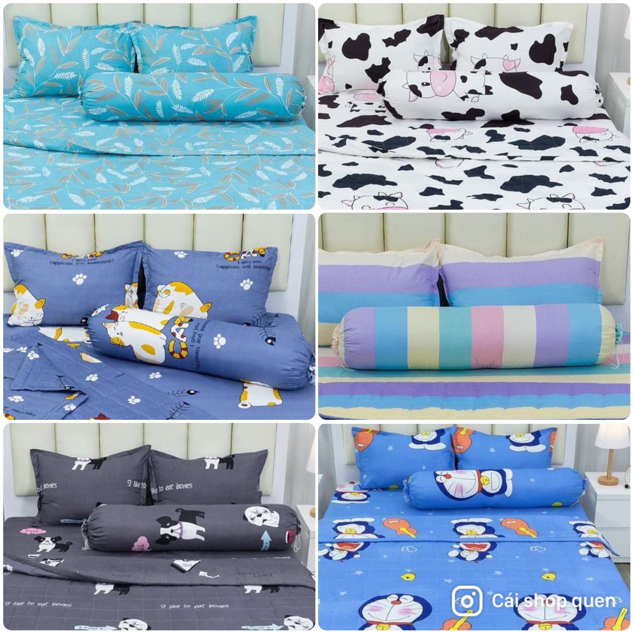 Hcm-set 3 món 1 ga giường kèm 2 vỏ gối nằm met 6/ met 8 mẫu mới 2023