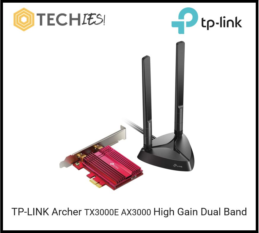 TP-Link WiFi 6 AX3000 PCIe WiFi Card (Archer TX3000E), Up to 2400Mbps,  Bluetooth 5.2, 802.11AX Dual Band Wireless Adapter with  MU-MIMO,OFDMA,Ultra-Low