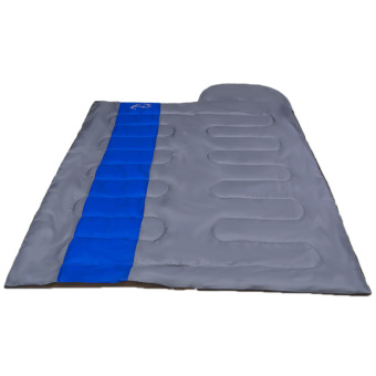 Wind Tour Thermal Adult Sleeping Bag Autumn Winter Envelope Hooded Outdoor Travel Camping Water Resistant Thick 1.3kg Blue April 2018 - 3 Wind Tour Thermal Adult Sleeping Bag Autumn Winter Envelope Hooded Outdoor Travel Camping Water Resistant Thick 1.3kg Blue - 3