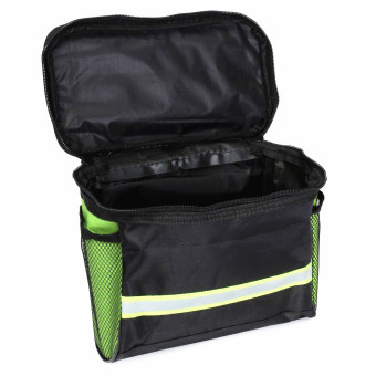 Bicycle Bike Front Basket Pannier Frame Tube Handlebar Bag Outdoor Cycling Pouch Green April 2018 - 2 Bicycle Bike Front Basket Pannier Frame Tube Handlebar Bag Outdoor Cycling Pouch Green - 2