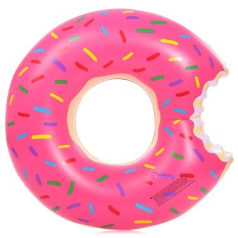 Adult Inflatable Gigantic Doughnut Swimming Floating Row Pool Toy With Pump For Water Game (Red) - Intl April 2018 - 3 Adult Inflatable Gigantic Doughnut Swimming Floating Row Pool Toy with Pump for Water Game (Red) - intl - 3