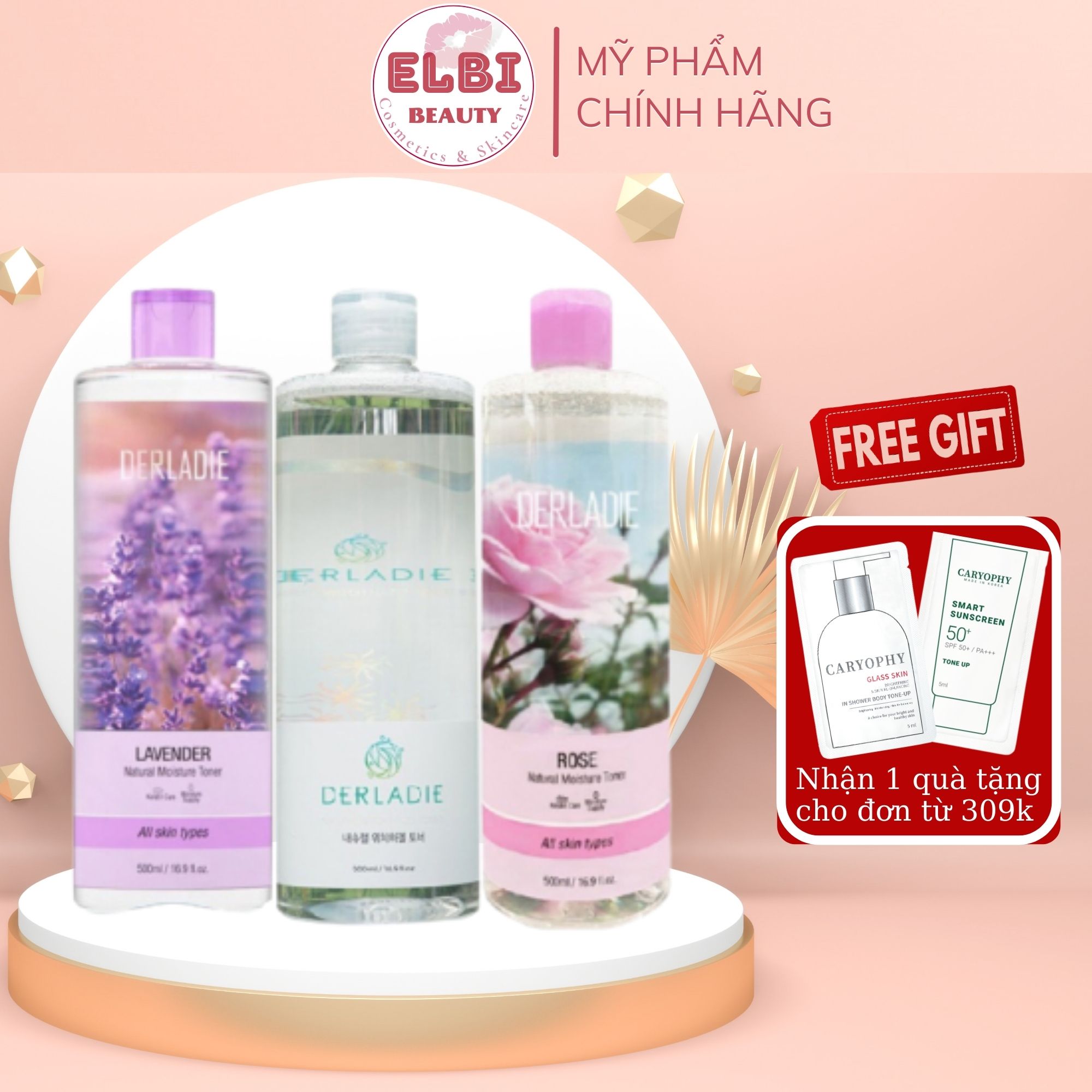 Nước hoa hồng Derladie Toner 500ml
