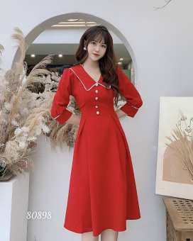 ĐẦM XÒE DỰ TIỆC TAY LỠ PHỐI NÚT SIÊU DỄ THƯƠNG