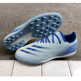 Giày Thể Thao Đá Bóng Nam Nữ Winbro Cổ Cao Xanh Nhạt XGhost X21 - Giày Đá Banh Sân Cỏ Nhân Tạo 2021