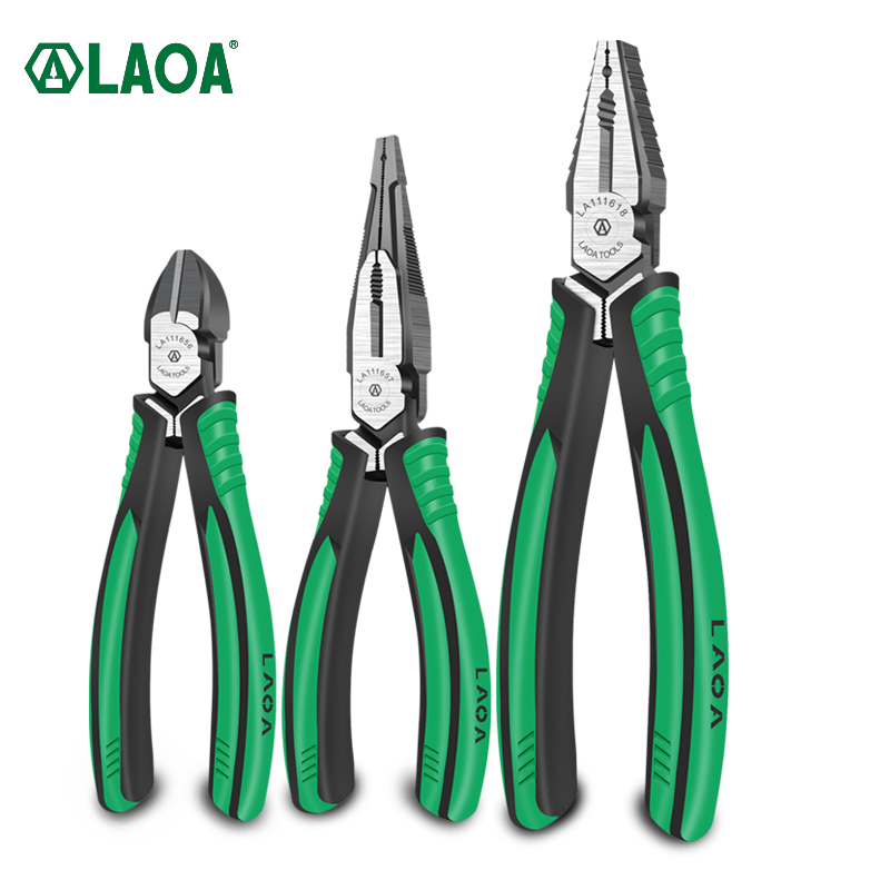 Laoa kìm kết hợp kìm chéo cr-v kìm cắt dây mũi dài kìm cắt bên kéo cắt cáp dụng cụ đa năng chuyên nghiệp cho thợ điện