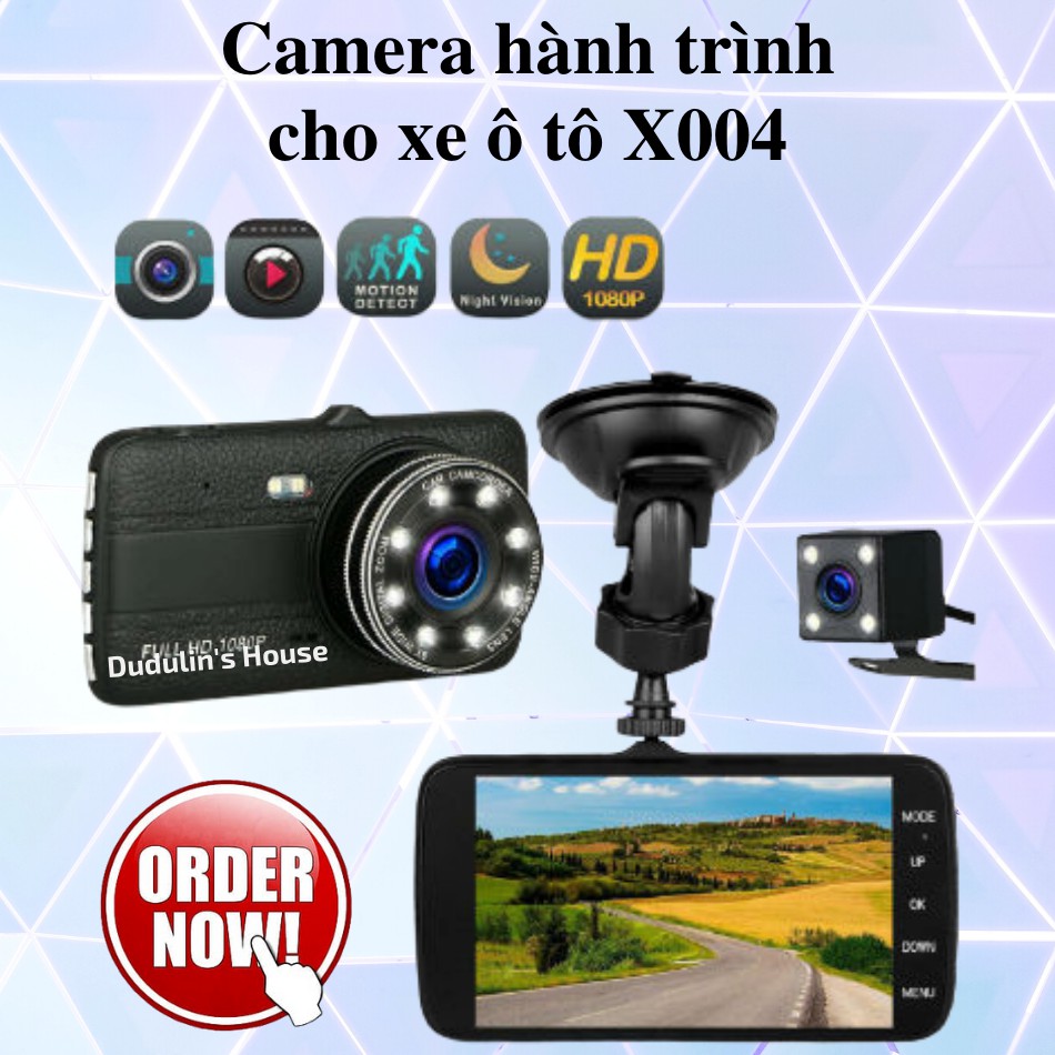 [ TRỢ GIÁ ] Camera Hành Trình Ô Tô Vietmap X004 Màn Hình 4.0 Inch IPS HD Display LCD Với Độ Phân Giải Full HD,Ống Kính Góc Rộng 160 Độ.Hỗ Trợ Thẻ Nhớ Lên Đến 64g Camera Tích Hợp  2 Camera Trước Và Camera Lùi Giúp Quan Sát Dễ Dàng Hơn.