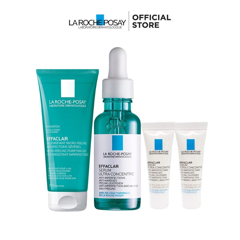 Bộ dưỡng chất giảm mụn giảm thâm và hỗ trợ thu nhỏ lỗ chân lông La Roche-Posay Effaclar Serum