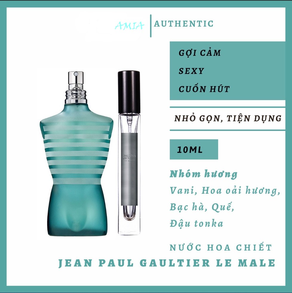 [Mẫu thử 10ml]Nước Hoa Nam Jean Paul Gaultier Le Male EDT AMIA SHOP
