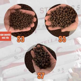 Cám Cá Chép KOI STELLA S2|S3|S5|S7 42% Đạm Viên Nổi-Thức Ăn Cá STELLA Cho cá chép,koi,cá lóc
