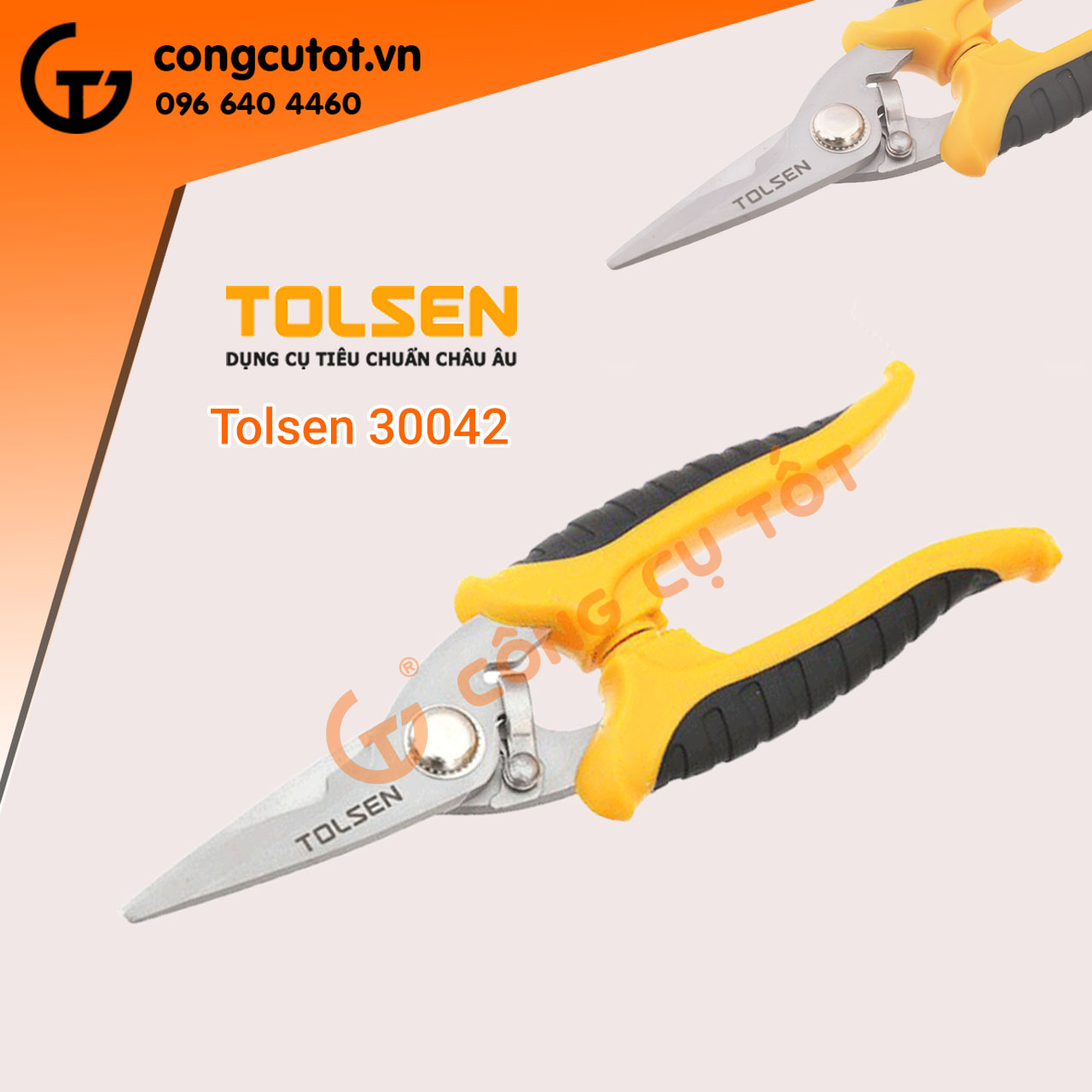 Kéo tỉa lá và cắt dây kẽm buộc cành cây 190mm, tolsen 30042 - 180mm
