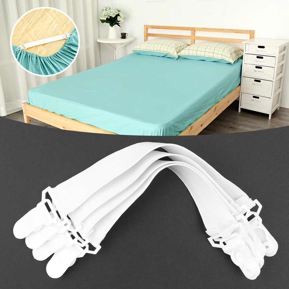 4 Pcs/Set Convenient Bed Sheet Mattress Cover Blankets Grippers Clip Holder  Fasteners Elastic Set #9505 - Price history & Review, AliExpress Seller -  Myeasylife Store