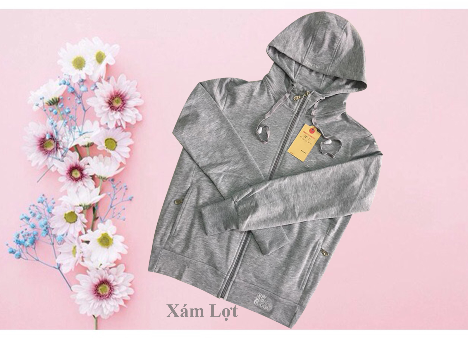 Áo khoác nữ màu xám lợt- chất đẹp
