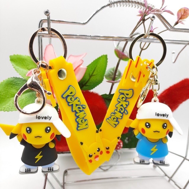[HCM]Móc khoá Pikachu SIZE TO MẶC ÁO ĐỘI NÓN COOL NGẦU FULL PHỤ KIỆN
