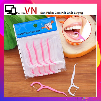 Combo 25 Tăm Chỉ Nha Khoa Siêu Mỏng Hỗ Trợ Xỉa Răng - Túi 250 cây tăm chỉ nha khoa vệ sinh răng, chỉ nha khoa xỉa răng, tăm nha khoa