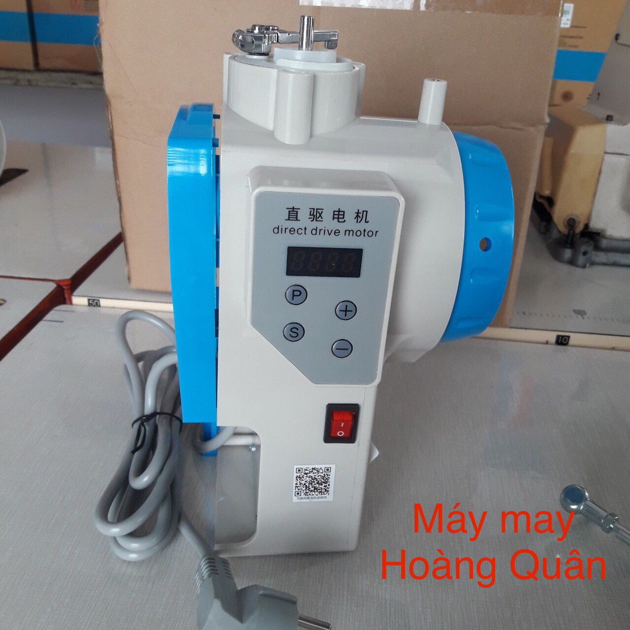 Moto liền trục máy 1 kim cơ, máy 2 kim móc xích mới 100%