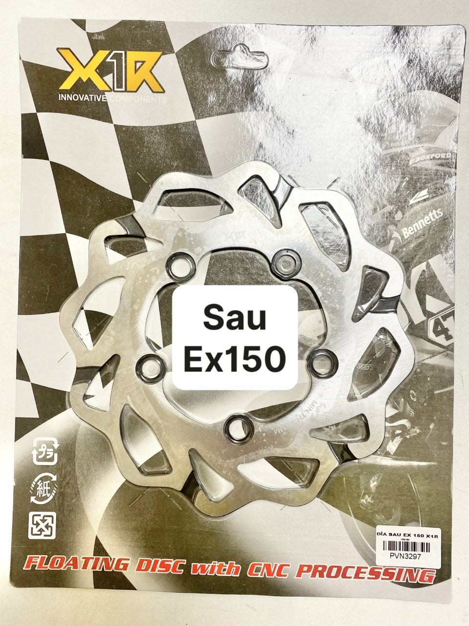 Dĩa thắng trước sau ex150 kiểu x1r