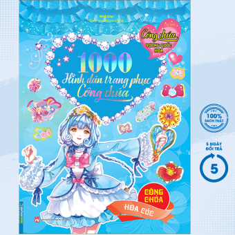 Sách Thiếu Nhi - Công Chúa Vương Quốc Hoa - 1000 Hình Dán Trang Phục Công Chúa - Công Chúa Hoa Cúc - Cho Trẻ Từ 3-9 Tuổi - Newshop