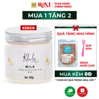 Kem body siêu trắng Body Milk K'hula dòng kem body cao cấp dưỡng trắng da toàn thân