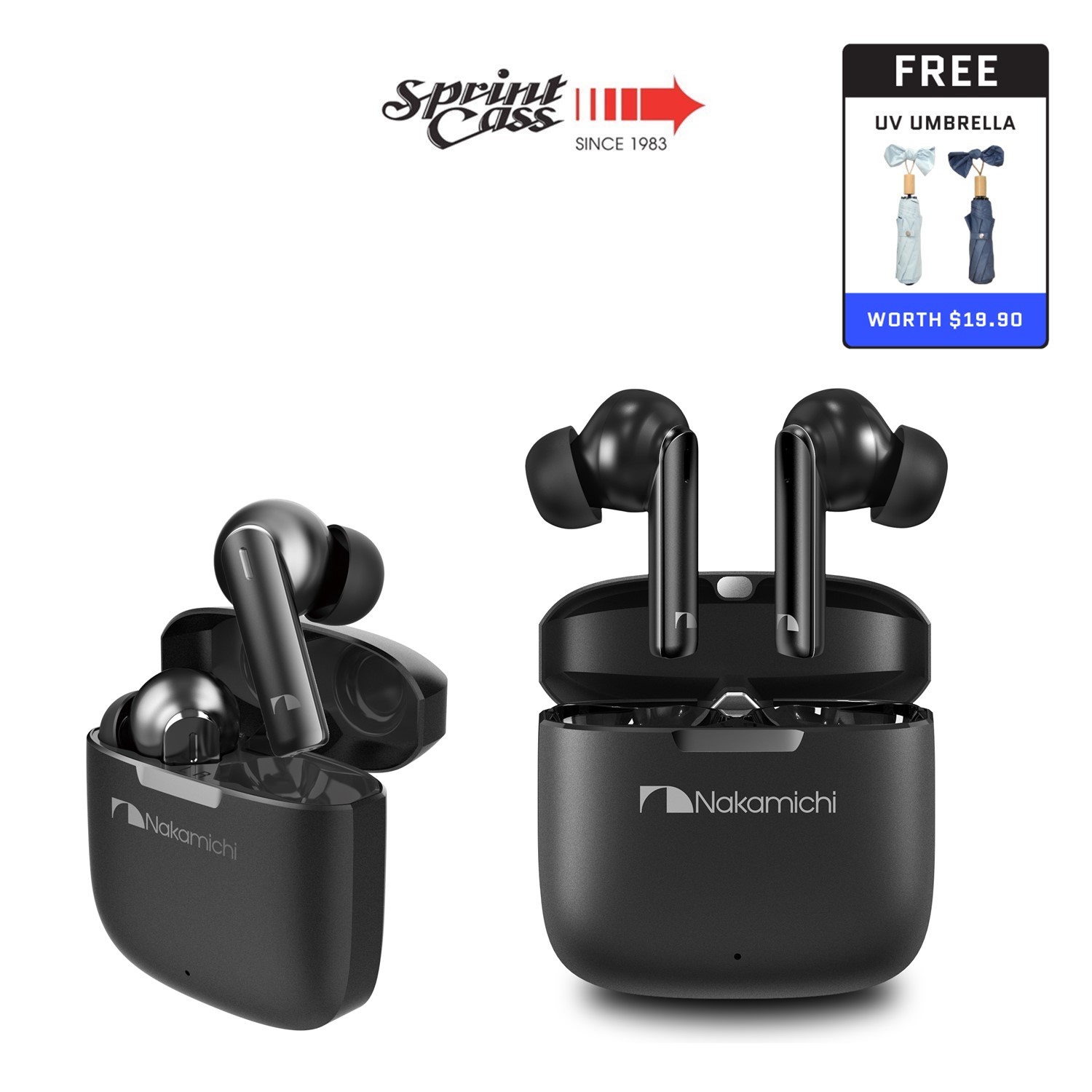 Nakamichi True Earphones Nakamichi MyRhythm NEP-TW2 True Wireless