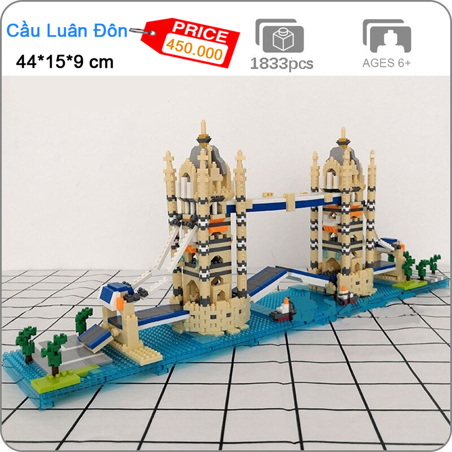 Cầu Tháp Luân Đôn - London Tower Bridge ( Lego Architecture )