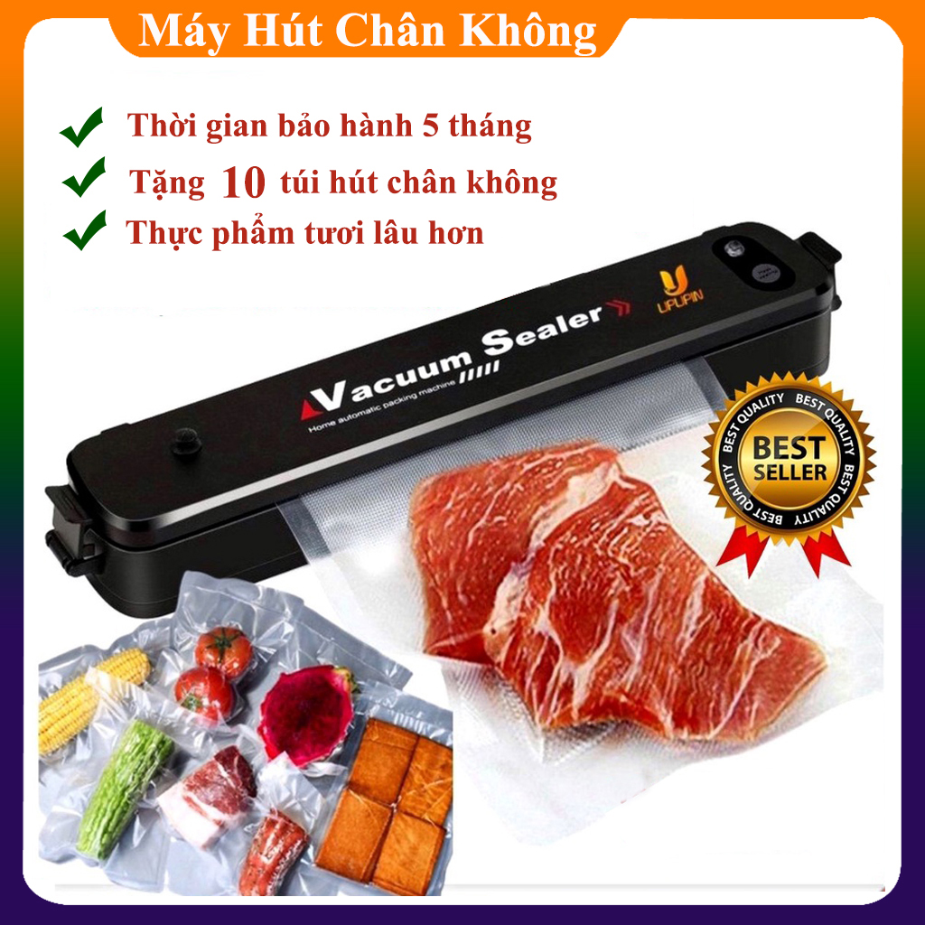 Máy Hút Chân Không Thực Phẩm Mini Gia Đình  -Tặng 10 túi hút chân không UPUPIN