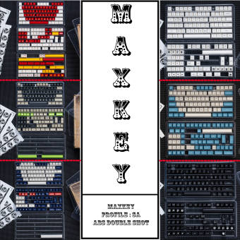 Keycap MAXKEY SA Double Shot nhựa ABS đóng hộp kèm khay đựng