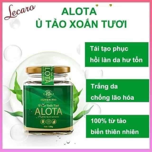 Ủ Tảo Xoắn Tươi Ngừa Mụn Sáng Da Alota huyền phi