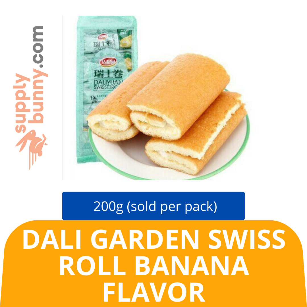 Dali garden Swiss Roll Banana Flavor 200g (sold per pack) Mix SKU: 6911988013606