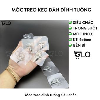Móc Treo Keo Dán Dính Tường Siêu Chắc (Loại Tốt)
