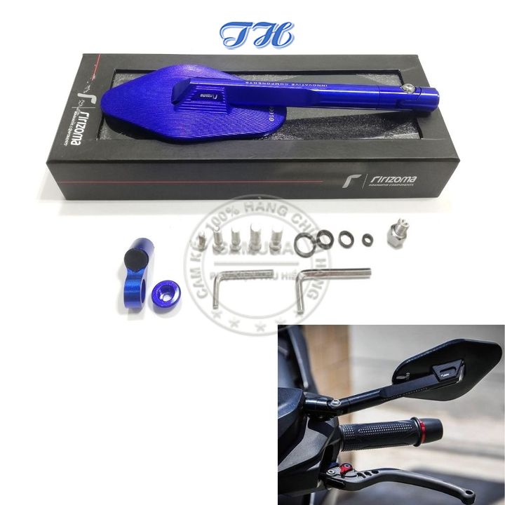 Kính chiếu hậu xe máy Rizoma Elisse full màu thời trang mini cao cấp kèm chế xoay 360 độ cho AB, SH, SH Mode, Wave,…