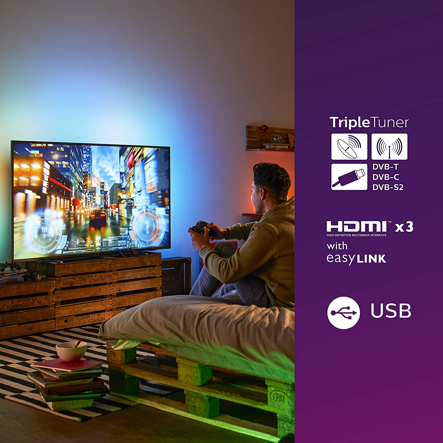 PHILIPS 55PUT7805/98 55 INCH 65PUT7805 4K ULTRA HD SMART LED TV (55PUT7805 / 65PUT7805)