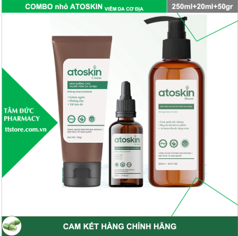 Bộ sản phẩm ATOSKIN - Dành cho người Viêm da cơ địa từ thiên nhiên [Combo atoskin nhỏ]