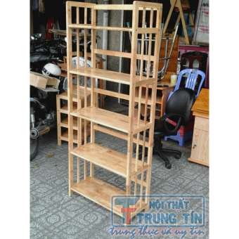 kệ sách gỗ 5 tầng ngang 60