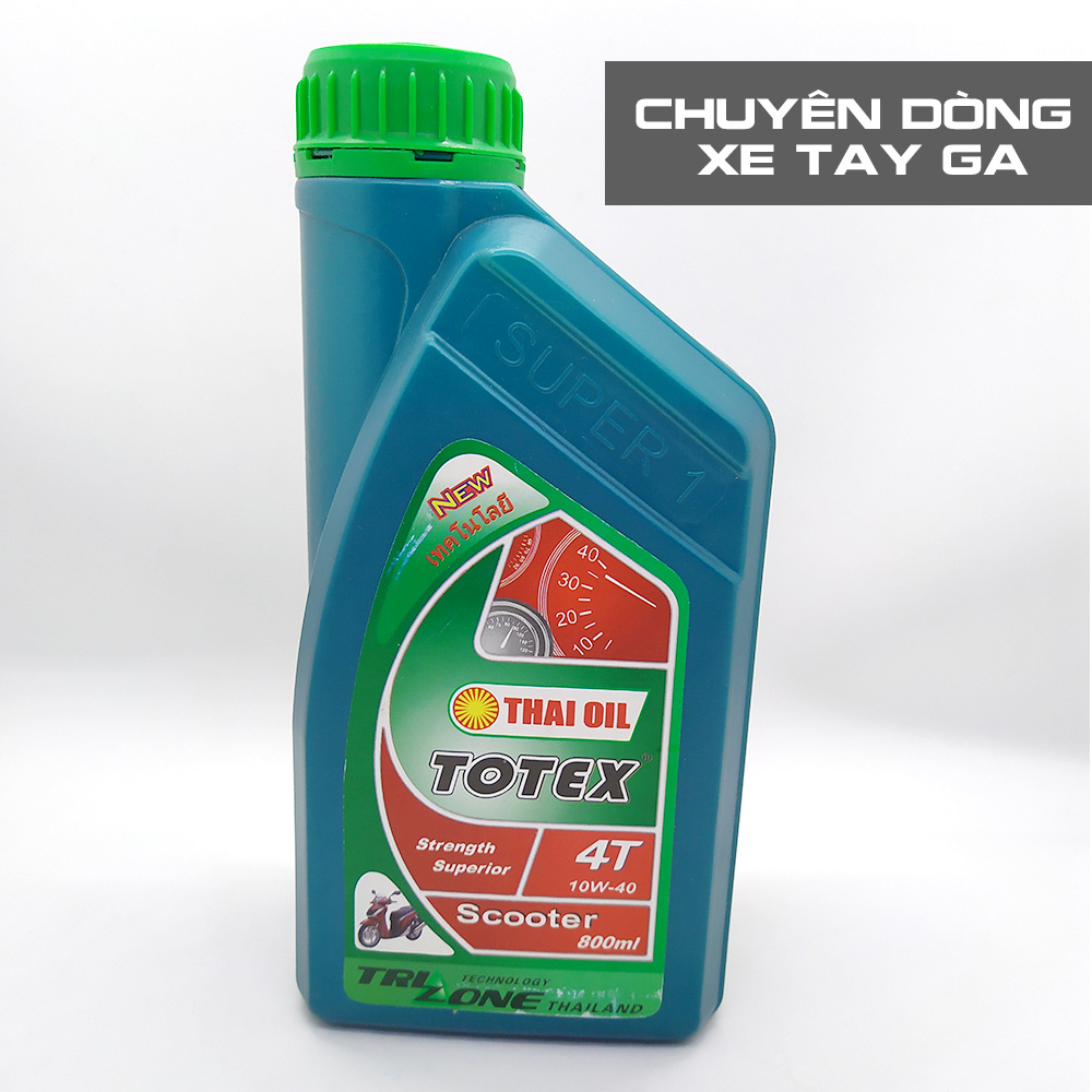 Dầu nhớt động cơ xe tay ga Thái Oil TOTEX Trength Superios 4T 10W-40