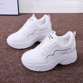 Giày thể thao nữ độn đế chữ KO - giày nữ giày sneaker nữ giày nữ sneaker giày dép nữ màu trắng chất siêu đẹp thời trang hàn quốc giá rẻ cao cổ đế giày tăng chiều cao giày đi học giày công sở giày học sinh giày bts giày hot giày